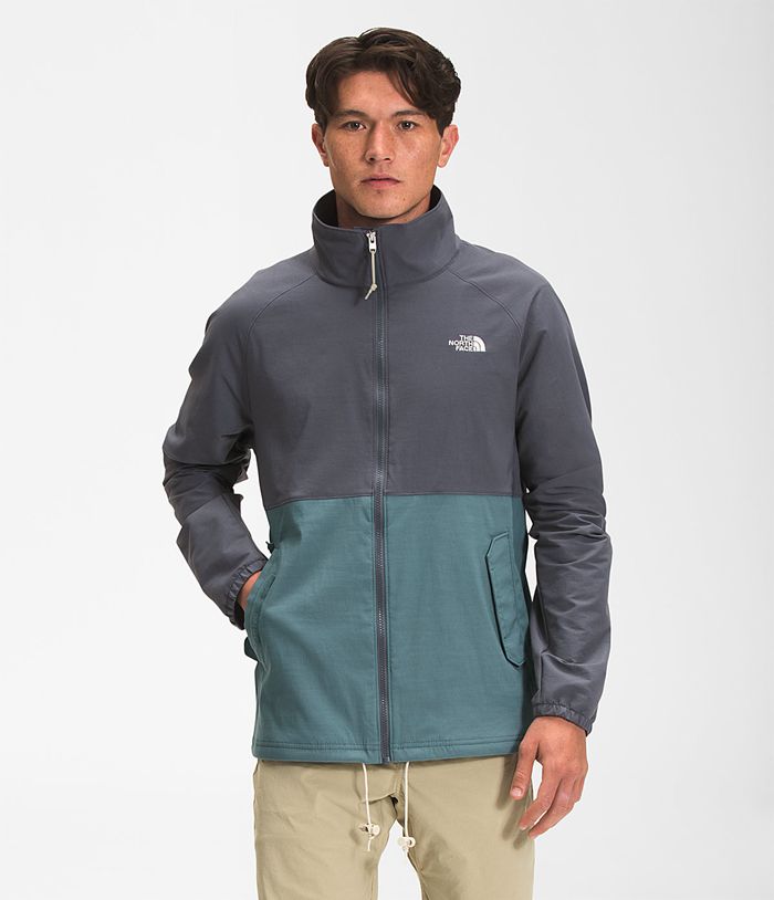 Chaqueta Softshell The North Face Hombre Gris/Azules Class V Full Zip 56327WPZK